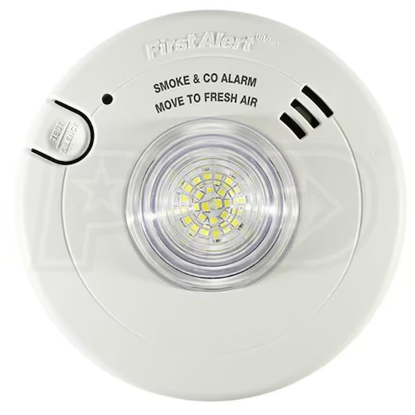 BRK First Alert 7030BSLA Hardwired 120VAC Smoke Carbon Monoxide Alarm LED Strobe