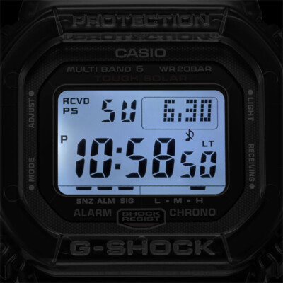 Pre-owned Casio G-shock Men's Watch Gw-s5600u-1jf Origin Solar Radio Carbon Fiber Digital