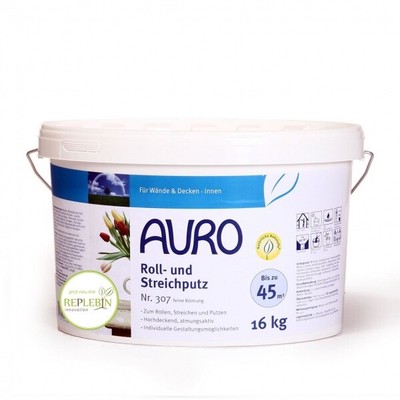 AURO Roll- und Streichputz -feine Körnung - Nr. 307