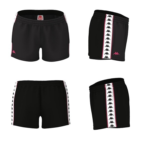 

Kappa Shorts Woman 222 Band Ladytread 304S7L0 Шорты Черный Белый Фуксия