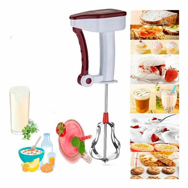 Frusta Manuale A Pressione Sbattitore Sbatti Monta Uova Mixer bal