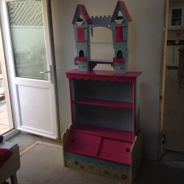Girls Wall Shelves And Separate Bookcase Toy