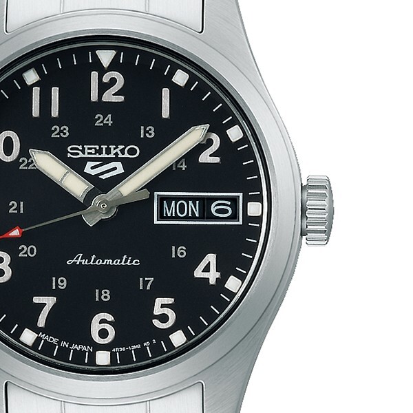 Pre-owned Seiko 5 Sports Field Suit Style 44mm Sbsa197 Men's Watch Mechanical Black 2023