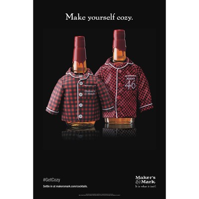 MAKERS MARK    MAKE YOURSELF COZY     POSTER 18 BY 27