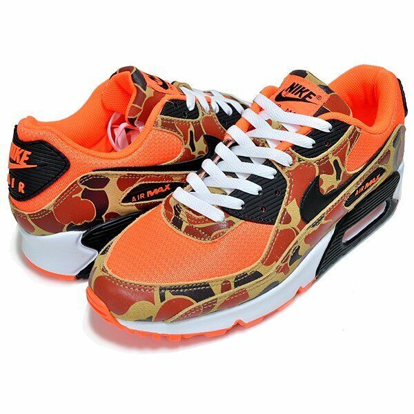 Nike Air Max 90 Total Orange Duck Camo Black CW4039-800 Men's - Picture 4 of 7