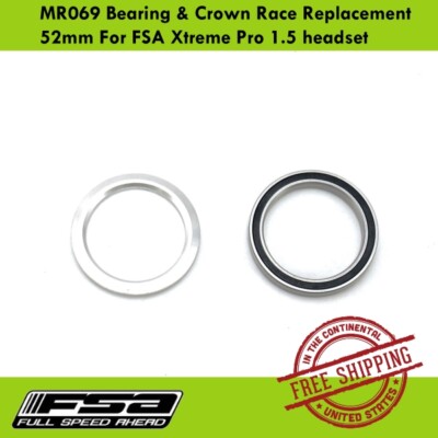 FSA MR069 Bearing & Crown Race Replacement 52mm For FSA Xtreme Pro 1.5 headset