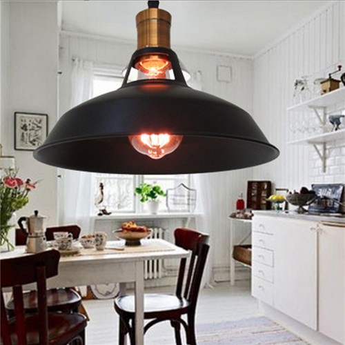 Details About Retro Celing Lights Kitchen Black Chandelier Shop Led Pendant Lighting Bar Lamp