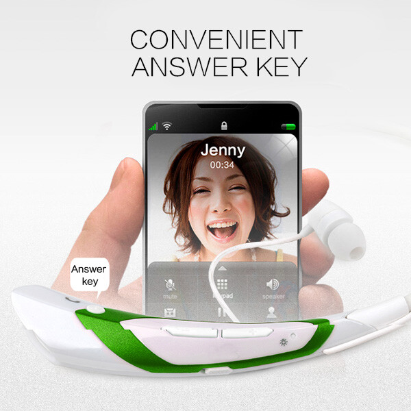 Earphone Bluetooth Wireless Headphone In-Ear Sport Headset Hi-Fi Neckband Stereo