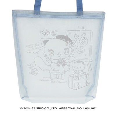 Sanrio × Ado collab Adorozatorumary Tote Bag Clear Mesh Size: L, H:13.7 W15.7 in
