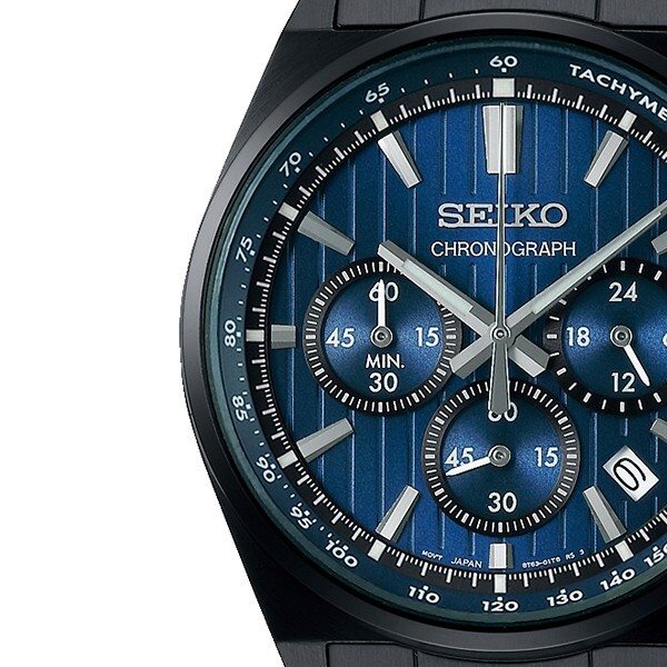 Pre-owned Seiko Selection S Series 8t Chrono Sbtr035 Men's Watch Quartz Chronograph Blue