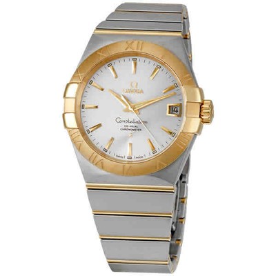 Мужские часы Omega Constellation с серебряным циферблатом 12320382102002
