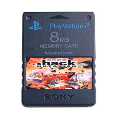 Dot hack Mutation Part 2 Save PS2 Official Memory Card 100% Unlocked Saves