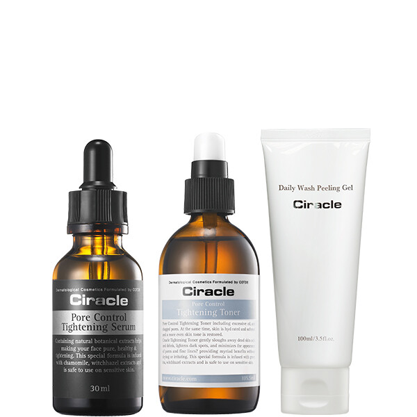 Ciracle Pore Control Tightening Serum Toner Wash Peeling Gel