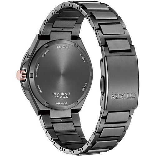 Pre-owned Citizen Bu0065-64e [eco Drive Ring Solar Act Line Triple Calendar Moon Phase]