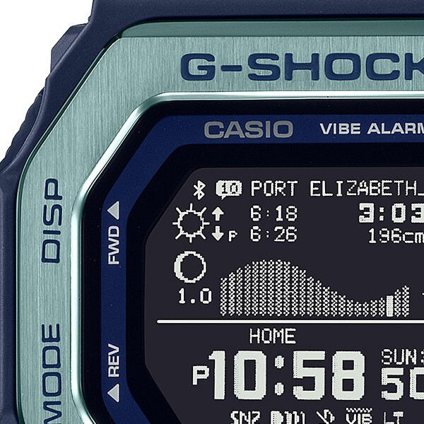 Pre-owned Casio G-shock Gg-lide Time Travel Surfing Gbx-100tt-2jf Men's Watch 2023