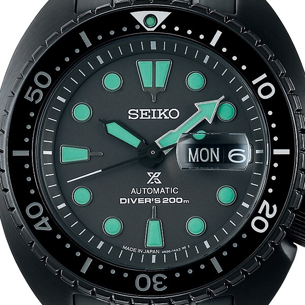Pre-owned Seiko Prospex Sbdy127 The Black Series Mint Diver Scuba Men Watch Night Vision
