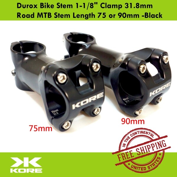 Kore Durox Bike Stem 1-1/8" Clamp 31.8mm Road MTB Stem Lengt