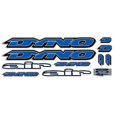 DYNO -1995 AIR decal set for purple frame - old school bmx