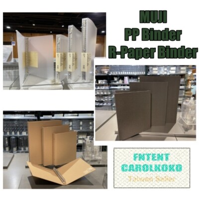 MUJI PP Binder/ R-Paper Binder A5 20 Rings / B5 26 Rings / A4  30 Rings (Select)