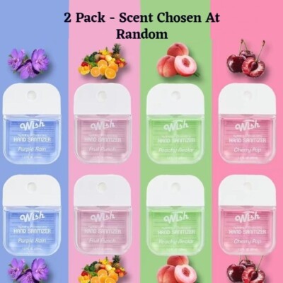 2 or 4 Pack Wish Power Mist Hydrating & Moisturizing Hand Sanitizer Spray 1.2oz