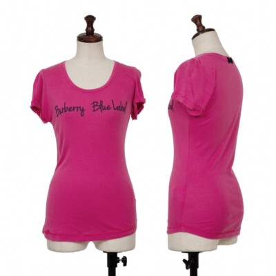 BURBERRY BLUE LABEL Logo Printed T-shirt Size 38(K-137248