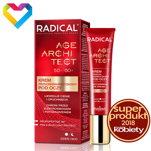 Farmona Radical AGE ARCHITECT Anti-Wrinkle Eye Cream 50 / 60+ Day & Night 15ml