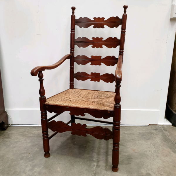 French Rush Seated Wooden Ladder Back Carver Dining chair | Dining Chairs | Gumtree Australia 