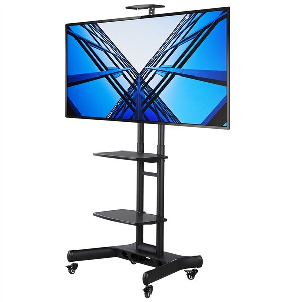 Adjustable Heavy Duty Rolling TV Stand TV Carts with ...