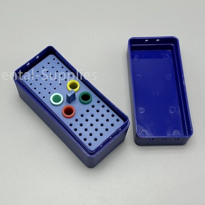 Dental Sterilization Box Bur Endo Block Files Case Holder S001C 72 Holes