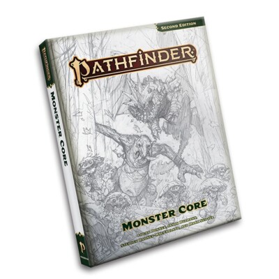 Pathfinder 2E: Monster Core (издание Sketch Edition в твердом переплете)