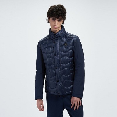 

Мужская стеганая куртка Blauer из нейлона и неопрена Russell 20WBLUC08106 Bimaterial A, Синий
