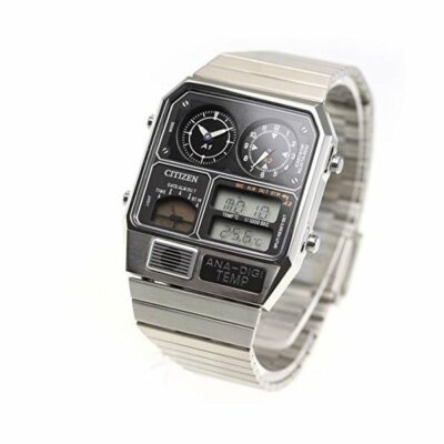 Pre-owned Citizen Ana-digi Temp Reprint Model Watch Silver Jg2101-78e From Japan F/s