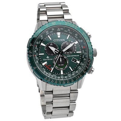Pre-owned Citizen Cb5004-59w Promaster Eco-drive Radio-controlled Direct Flight Sky