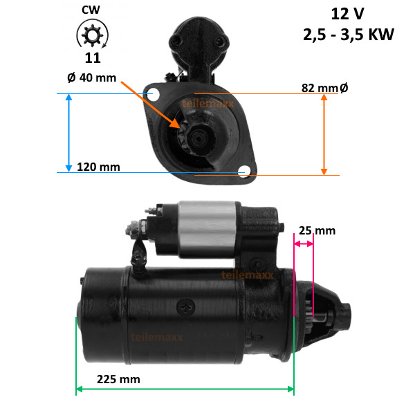 DÃ©Marreur Pour Divers Chine Moteur Tracteur Xinchai Foton Jinma Jiangcai Aks1013