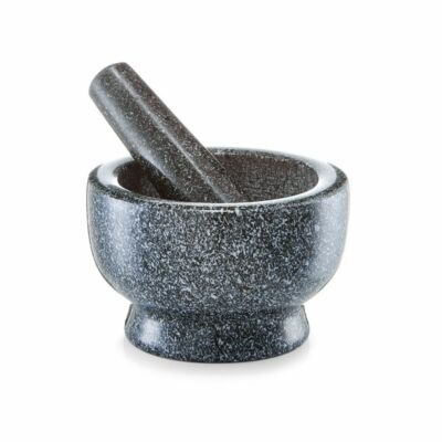 Zeller Granit Mörser & Stößel Set Gewürzmörser Zerkleinerer Schlegel Gewürzreibe