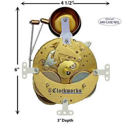 130-080 Hermle Clock Movement