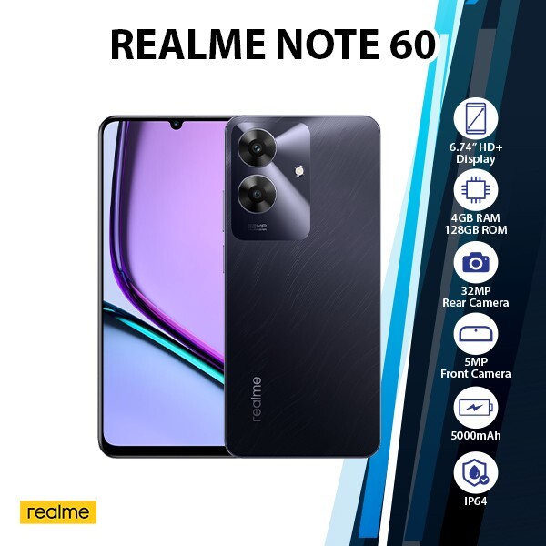 スマートフォン本体 Realme Note60 Unlocked 6GB+128GB ,4G LTE Amazon.com: Realme Note 60 Dual-SIM 128GB ROM + 4GB RAM (GSM