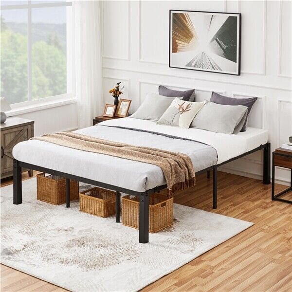 Platform Heavy Duty Steel Slat Support No Box Spring Needed