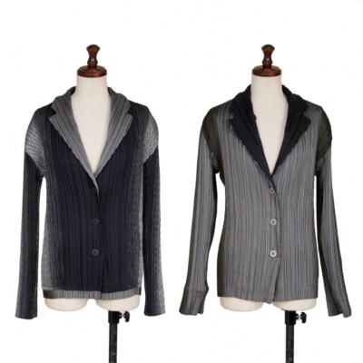 ISSEY MIYAKE FETE A.POC INSIDE Pleated Reversible Jacket