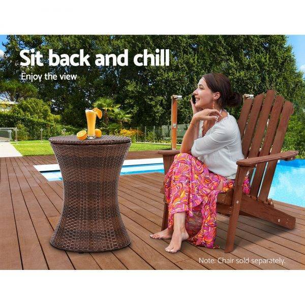Outdoor Patio Pool Cooler Ice Bucket Rattan Bar Coffee Table Brown Outdoor Dining Furniture Gumtree Australia Inner Sydney Sydney City 1230495548