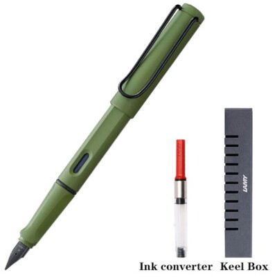 LAMY Fountain Pen Safari Special Edition Series Matte Green EF nib Keel Box