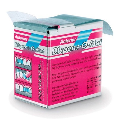 Dispens-O-Mat 8mm Anterior Matrix Strips 100/Dispenser Box - Strong
