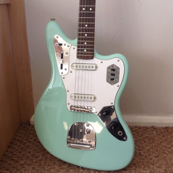 Fender Squier Jaguar Sea Foam Green (with upgraded bridge) in Newport