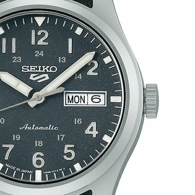 Pre-owned Seiko 5 Sports Field Sports Style Sbsa115 Men's Watch Automatic Nylon Gray 2021
