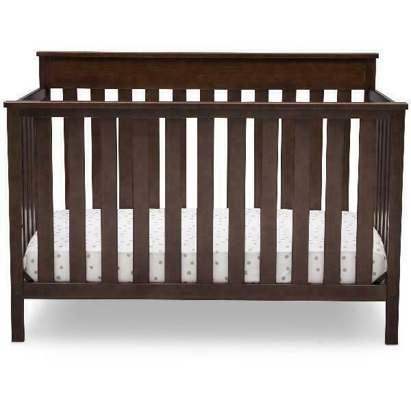 Delta Children Kingswood 4 In 1 Convertible Baby Crib Walnut