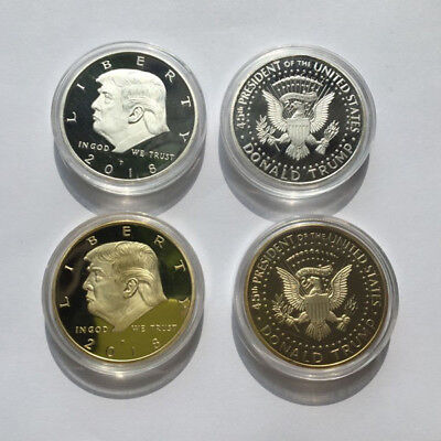 2x NEW 2018 President Donald Trump Inaugural EAGLE Commemorative Coins US USA