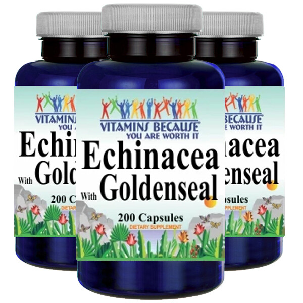 Эхинацея и желтокорень 450мг 3х200 капсул Echinacea angustifolia purpurea с