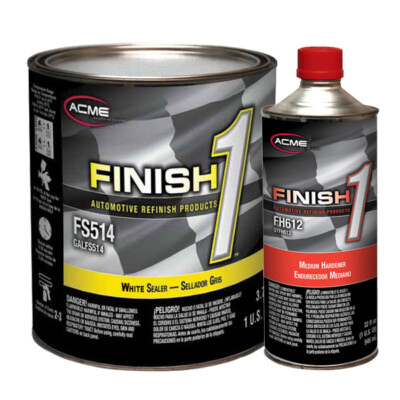 Acme FS514-1 Finish 1 4.1 VOC White Enamel Sealer Undercoat Medium Gallon Kit