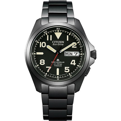 Pre-owned Citizen At6085-50e [promaster Eco Drive Radio Watch Land Series]