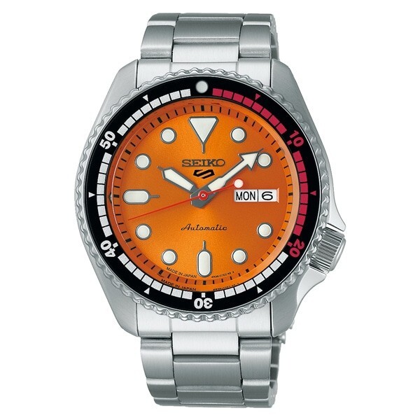 Pre-owned Seiko Sbsa215 5 Sports Skx Sports Style Analog Orange Boy Regatta Timer 2023